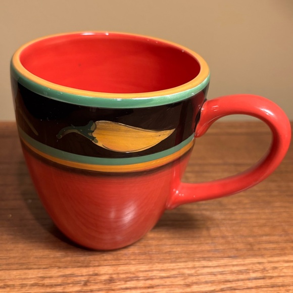 Other - Large 14oz Ceramic Chile Pepper Mug like new!